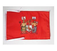 AZ FLAG - Drapeau Liverpool - 45x30 cm - Pavillon Cité De Liverpool - Merseyside 100% Polyester Avec Deux Cordelettes - 20g