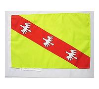 AZ FLAG - Drapeau Lorraine - 45x30 cm - Pavillon Lorrain - France 100% Polyester Avec Deux Cordelettes - 20g