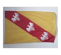 AZ FLAG - Drapeau Lorraine Spécial Extérieur - 150x90 cm - Drapeau Lorrain - France En Maille Bloquée Avec Anneaux Plastiques Intégrés - 170g
