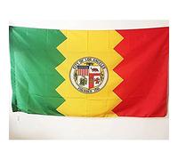 AZ FLAG - Drapeau Los Angeles - 150x90 cm - Drapeau Ville De Los Angeles - Californie 100% Polyester Avec Fourreau et cordelette - Pavillon 110 g