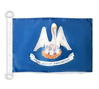 AZ FLAG - Drapeau Louisiane - 45x30 cm - Pavillon Nautique Etat Américain - Usa - Etats-Unis Spécial Bateau Et Extérieur En Maille Bloquée Avec Anneaux Plastiques Intégrés - 30g