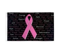 AZ FLAG - Drapeau Lutte contre Cancer du Sein - 150x90 cm - Drapeau Contre Le Cancer 100% Polyester Avec Oeillets Métalliques Intégrés - Pavillon 110 g
