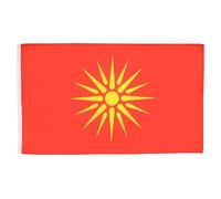 AZ FLAG - Drapeau Macédoine Ancien - 90x60 cm - Drapeau Macédonien 100% Polyester Avec Oeillets Métalliques Intégrés - Pavillon 50 g