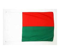 AZ FLAG - Drapeau Madagascar - 150x90 cm - Drapeau Malgache 100% Polyester Avec Oeillets Métalliques Intégrés - Pavillon 110 g