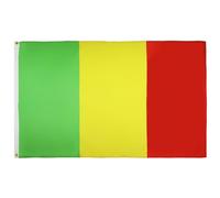 AZ FLAG - Drapeau Mali - 150x90 cm - Polyester léger - Drapeau Malien Avec Oeillets Métalliques Intégrés - 80g