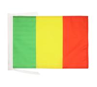 AZ FLAG - Drapeau Mali - 45x30 cm - Pavillon Malien 100% Polyester Avec Deux Cordelettes - 20g