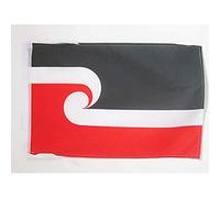 AZ FLAG - Drapeau Maori - 45x30 cm - Pavillon Néo-Zélandais - Nouvelle-Zélande 100% Polyester Avec Deux Cordelettes - 20g