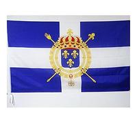 AZ FLAG - Drapeau Marine civile française XVIIIe siècle - 150x90 cm - Drapeau Pavillon Royaume De France 100% Polyester Avec Fourreau et cordelette - Pavillon 110 g
