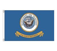 AZ FLAG Drapeau Marine de guerre des États-Unis Retiré 150x90 cm 2 Œillets