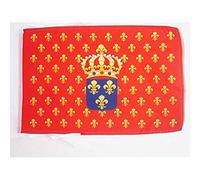 AZ FLAG - Drapeau Marine marchande française XVIIIe siècle - 45x30 cm - Pavillon Pavillon Royaume De France 100% Polyester Avec Deux Cordelettes - 20g