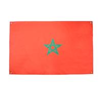 AZ FLAG Drapeau Maroc 150x90 cm avec 4 oeillets, Pavillon Marocain pour balcon ou mur