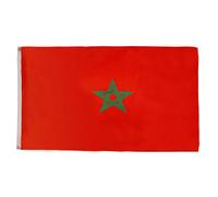 AZ FLAG Drapeau Maroc 90x60 cm Drapeau Marocain Polyester Léger 2 Œillets