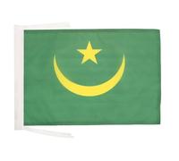 AZ FLAG - Drapeau Mauritanie ancien - 45x30 cm - Pavillon Mauritanien 100% Polyester Avec Deux Cordelettes - 20g