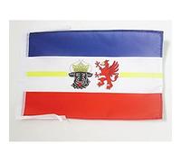 AZ FLAG - Drapeau Mecklembourg-Poméranie-Occidentale - 45x30 cm - Pavillon Mecklenburg-Vorpommern - Land Allemagne 100% Polyester Avec Deux Cordelettes - 20g