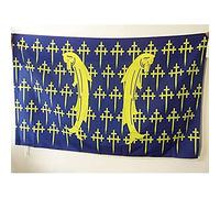 AZ FLAG - Drapeau Meuse - 150x90 cm - Drapeau Département Meusien 100% Polyester Avec Fourreau et cordelette - Pavillon 110 g