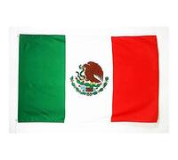 AZ FLAG - Drapeau Mexique - 180x120 cm - Grand Drapeau Mexicain 100% Polyester Avec Oeillets Métalliques Intégrés - Pavillon 180 g