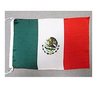 AZ FLAG - Drapeau Mexique - 45x30 cm - Pavillon Mexicain Polyester Léger Avec Deux Cordelettes - 20g