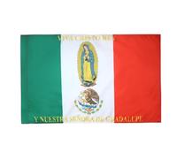 AZ FLAG - Drapeau Mexique Viva Cristo Rey - 150x90 cm - Drapeau Cristeros Mexicain 100% Polyester Avec Fourreau et cordelette - Pavillon 110 g