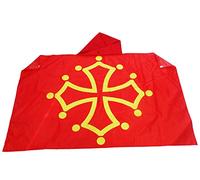 AZ FLAG Drapeau Midi-Pyrénées - Occitanie 150x90 cm - Cape Drapeau Occitan France 100% Polyester avec Manches Intégrées - Body Flag 80g