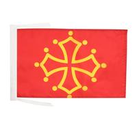 Drapeau Midi-Pyrénées - Occitanie 45x30cm - PAVILLON occitan - France 30 x 45 cm haute qualité - AZ FLAG