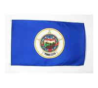 AZ FLAG - Drapeau Minnesota - 90x60 cm - Drapeau Etat Américain - Usa - Etats-Unis 100% Polyester Avec Oeillets Métalliques Intégrés - Pavillon 50 g