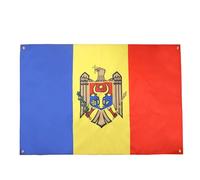 AZ FLAG Drapeau Moldavie 150x90 cm avec 4 oeillets, Pavillon Moldave pour balcon ou mur