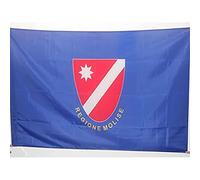 AZ FLAG Drapeau Molise 90x60 cm Polyester 100D Fourreau | Usage intérieur et extérieur Drapeau décoratif de la région de Molise coutures doubles et bords renforcés