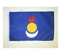 AZ FLAG - Drapeau Mongolie-Intérieure en Chine - 45x30 cm - Pavillon Mongole 100% Polyester Avec Deux Cordelettes - 20g