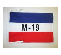 AZ FLAG Drapeau Mouvement du 19 avril de Colombie 45x30 cm Cordelettes | Usage intérieur et extérieur Drapeau décoratif du Movimiento 19 de Abril Movimiento 19 de abril de Colombia polyester 100D