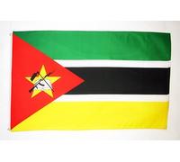 AZ FLAG - Drapeau Mozambique - 150x90 cm - Polyester léger - Drapeau Mozambicain Avec Oeillets Métalliques Intégrés - 80g