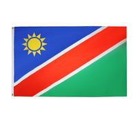 AZ FLAG - Drapeau Namibie - 150x90 cm - Drapeau Namibien 100% Polyester Avec Oeillets Métalliques Intégrés - Pavillon 110 g