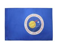 AZ FLAG - Drapeau NASA des Etats-Unis - 90x60 cm - Drapeau National Aeronautics And Space Administration Des Usa 100% Polyester Avec Fourreau et Cordelette - Pavillon 50 g