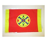 AZ FLAG - Drapeau Natuaqanek du Nouveau-Brunswick - 45x30 cm - Pavillon Eel Ground 100% Polyester Avec Deux Cordelettes - 20g