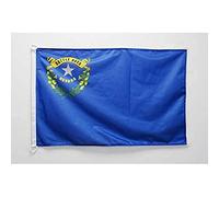 AZ FLAG - Drapeau Nevada - 45x30 cm - Pavillon Nautique Etat Américain - Usa - Etats-Unis Spécial Bateau Et Extérieur En Maille Bloquée Avec Anneaux Plastiques Intégrés - 30g