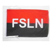 AZ FLAG - Drapeau Nicaragua FSLN - 45x30 cm - Pavillon Front Sandiniste De Libération Nationale 100% Polyester Avec Deux Cordelettes - 20g