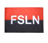 AZ FLAG - Drapeau Nicaragua FSLN - 90x60 cm - Drapeau Front Sandiniste De Libération Nationale 100% Polyester Avec Fourreau et Cordelette - Pavillon 50 g