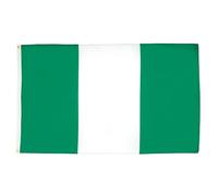 AZ FLAG - Drapeau Nigéria - 250x150 cm - Grand Drapeau Nigérian 100% Polyester Avec Oeillets Métalliques Intégrés - Pavillon 300 g