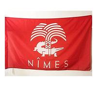 AZ FLAG - Drapeau Nîmes - 150x90 cm - Drapeau Crocodile Nîmois 100% Polyester Avec Fourreau et cordelette - Pavillon 110 g