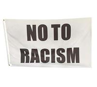 AZ FLAG - Drapeau Non au racisme - 150x90 cm - Drapeau No To Racism 100% Polyester Avec Oeillets Métalliques Intégrés - Pavillon 110 g