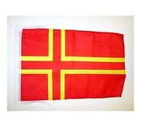 AZ FLAG Drapeau Normandie croix de saint Olaf 45x30 cm Cordelettes