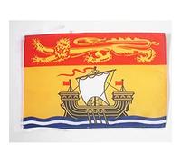 AZ FLAG - Drapeau Nouveau-Brunswick - 45x30 cm - Pavillon Canadien - Canada 100% Polyester Avec Deux Cordelettes - 20g