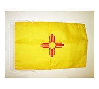AZ FLAG - Drapeau Nouveau-Mexique - 45x30 cm - Pavillon Etat Américain - Usa - Etats-Unis 100% Polyester Avec Deux Cordelettes - 20g