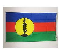 AZ FLAG - Drapeau Nouvelle Calédonie - 150x90 cm - Drapeau Néo-Calédonien 100% Polyester Avec Oeillets Métalliques Intégrés - Pavillon 110 g