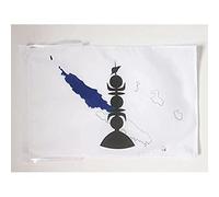 AZ FLAG - Drapeau Nouvelle-Calédonie Province Nord - 45x30 cm - Pavillon Néo-Calédonien 100% Polyester Avec Deux Cordelettes - 20g
