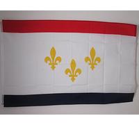 AZ FLAG - Drapeau Nouvelle-Orléans - 90x60 cm - Drapeau New Orleans - Louisiane 100% Polyester Avec Oeillets Métalliques Intégrés - Pavillon 50 g