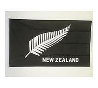 AZ FLAG - Drapeau Nouvelle-Zélande All Black - 150x90 cm - Drapeau Néo-Zélandais - Rugby 100% Polyester Avec Oeillets Métalliques Intégrés - Pavillon 110 g