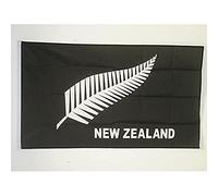 AZ FLAG - Drapeau Nouvelle-Zélande All Black - 180x120 cm - Grand Drapeau Néo-Zélandais - Rugby 100% Polyester Avec Oeillets Métalliques Intégrés - Pavillon 180 g