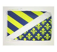 AZ FLAG - Drapeau Oise - 45x30 cm - Pavillon Département Isarien 100% Polyester Avec Deux Cordelettes - 20g