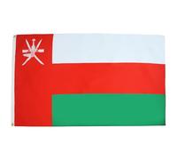 AZ FLAG - Drapeau Oman - 150x90 cm - Drapeau Omanais 100% Polyester Avec Oeillets Métalliques Intégrés - Pavillon 110 g