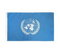 AZ FLAG - Drapeau ONU - 150x90 cm - Drapeau Des Nations Unies 100% Polyester Avec Oeillets Métalliques Intégrés - Pavillon 110 g